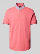 Regular fit poloshirt met opstaande kraag