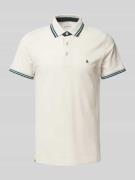 Slim fit poloshirt met logostitching, model 'PAULOS'