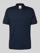 Slim fit poloshirt met logostitching, model 'LIQUID TOUCH'