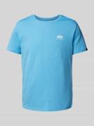 T-shirt met labelprint