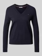 Pullover met normaal model en effen design