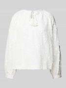 Relaxed fit blouse met kant, model 'Al44ani'