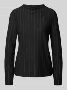 Regular fit shirt met lange mouwen van jersey met strepen van effectga...