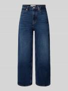 Wide leg jeans van elastische katoenmix, model 'TOLVA'