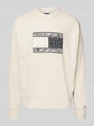 Relaxed fit sweatshirt van puur katoen