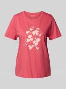 Regular fit T-shirt van puur katoen