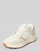Sneakers met mesh inzet met honingraatstructuur