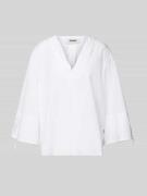 Relaxed fit blouse met V-hals, model 'JENAALF'