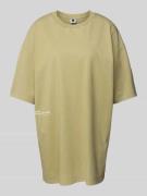 Oversized T-shirt met labelprint