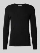 Regular fit gebreide pullover van katoen