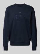 Regular fit sweatshirt van puur katoen