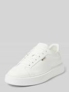 Leren sneakers met labelapplicatie, model 'ARTEM'