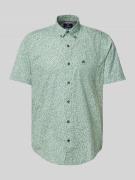 Regular fit vrijetijdsoverhemd met labelstitching
