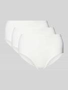 High waist broek met labelprint