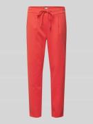 Tapered fit broek met bandplooien, model 'RIZET'
