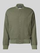 Bomberjack van linnen met paspelzakken, model 'ARIO'