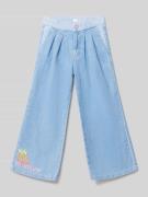 Jeans met bandplooien