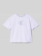 T-shirt met labeldetail voor kinderen