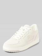 Leren sneaker met labelbadge, model 'SERENUS LOW'