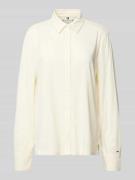 Regular fit blouse met logo-applicatie