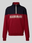 Sweatshirt met opstaande kraag, model 'SATURNIA'