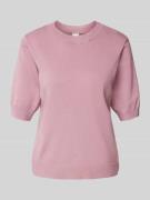 Gebreide pullover met 1/2-mouwen, model 'LENA'