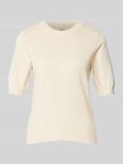 Gebreide pullover met 1/2-mouwen, model 'LENA'