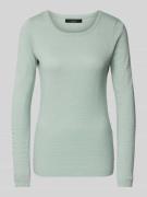 Gebreide pullover van puur katoen met ronde hals, model 'CARE'