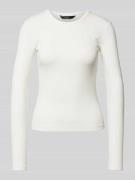 Slim fit shirt met lange mouwen met katoen, model 'CHLOE'