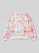 Oversized sweatshirt met all-over print