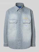 Relaxed fit vrijetijdsoverhemd met labeldetails, model 'Ebolt'