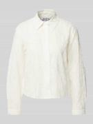 Regular fit blouse met motiefstitching