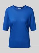Regular fit T-shirt in een mix van lyocell en katoen met fijntricot-lo...