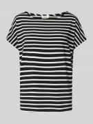 Relaxed fit T-shirt in mix van viscose en elastaan