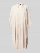 Knielange overhemdjurk met 3/4-mouwen