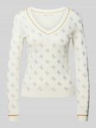 Gebreide pullover met ribboorden, model 'ROSIE'