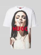 T-shirt met labelprint, model 'DUWEDIE'