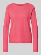 Regular fit gebreide pullover met extra brede schouders, model 'BREE'