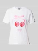 Regular fit T-shirt van puur katoen, model 'SCARLETT'