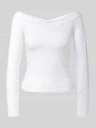 Regular fit shirt met lange mouwen met viscose, model 'MALIVA'