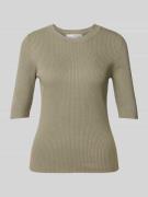 Gebreide pullover met 1/2-mouwen, model 'MALA'