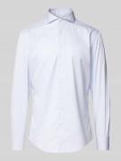 Slim fit zakelijk overhemd met haaikraag, model 'X-Cutaway'