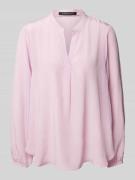 Relaxed fit blouse met tuniekkraag