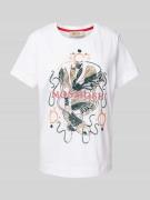 T-shirt met labelprint, model 'HALLIN'