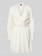 Mini-jurk in wikkellook, model 'Dimkai'