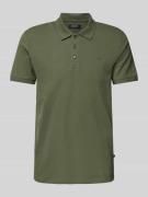 Regular fit poloshirt met korte knoopsluiting, model 'poleo'