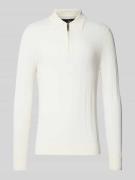 Slim fit poloshirt met ritssluiting, model 'Clint'