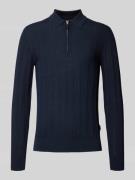 Slim fit poloshirt met ritssluiting, model 'Clint'