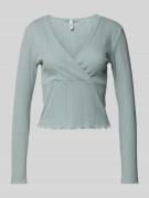 Slim fit shirt met lange mouwen van katoenmix, model 'CARLOTTA'