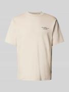 T-shirt met labelprint, model 'LACHAD'